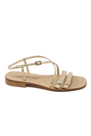 sandali Capri oro non infradito Da Costanzo | 3156PLATINO
